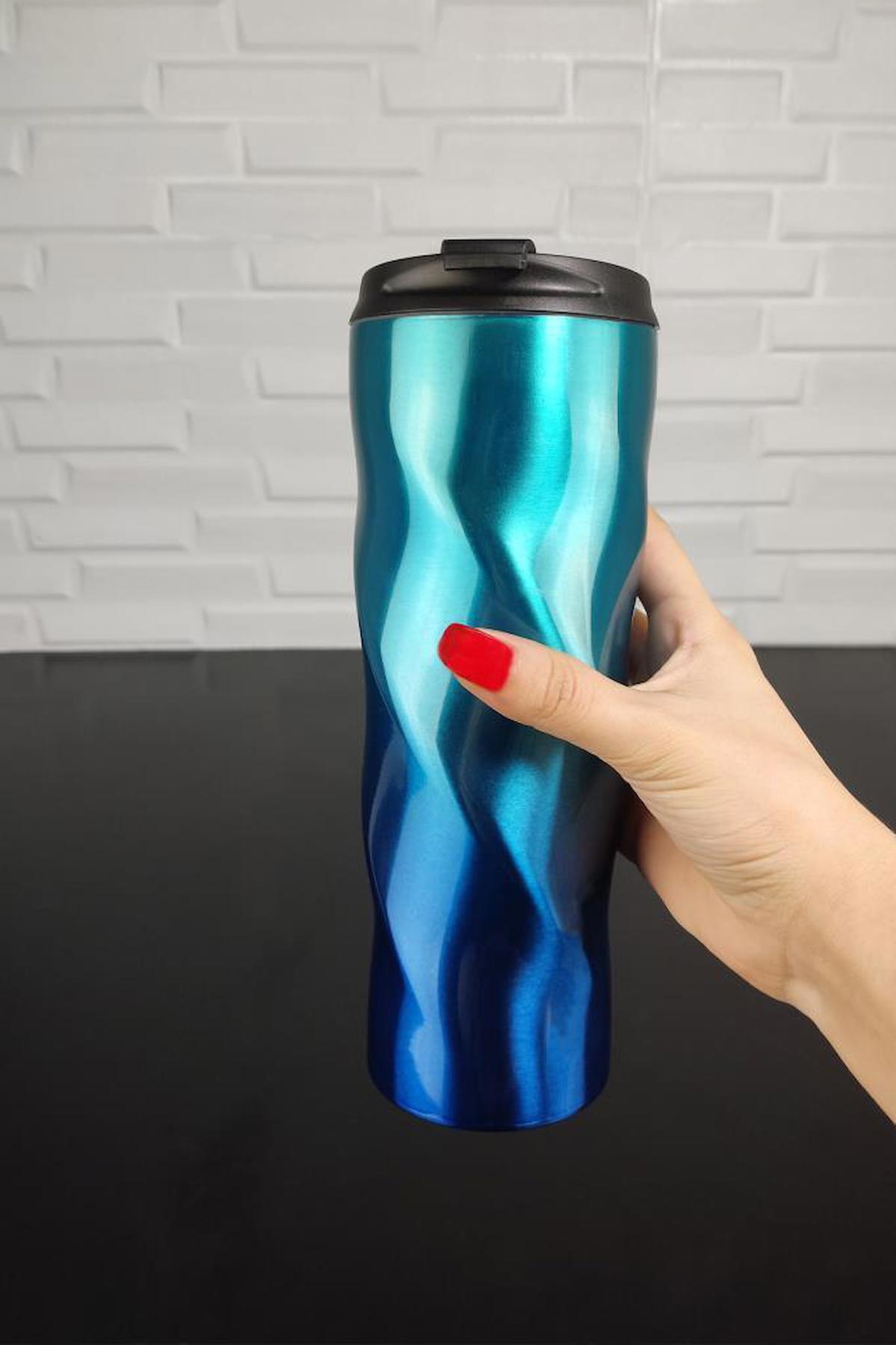 Digithome Ckr2051 Paslanmaz Çelik 500 ml Outdoor Termos Mavi