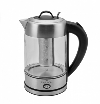 Karaca Cam 1.7 lt 2200 w Işıklı Klasik Şeffaf Kettle