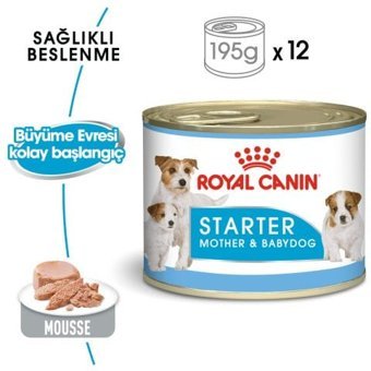 Royal Canin Starter Kümes Hayvanı Kıyılmış Yaş Köpek Maması 195 gr 12'li