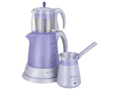 Arzum AR 334 Ehlikeyif Cam Demlikli 1650 W Plastik Gövdeli Mor Çay Makinesi