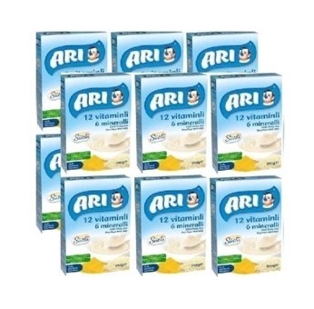 Ari Laktozsuz Tahılsız Glutensiz Organik Süt-Pirinç Kaşık Maması 12x200 gr