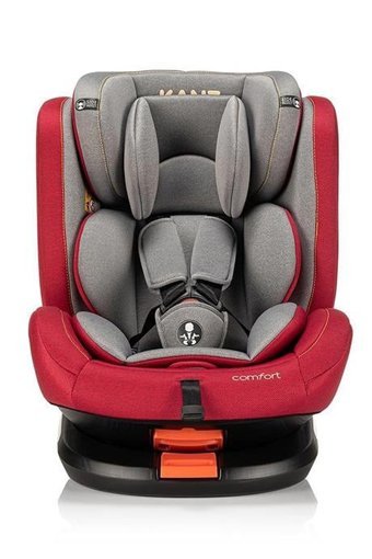 Kanz Comfort Isofix 360 Derece Dönen Yatabilen Yükseklik Ayarlı Sürüş Yönü Oto Koltuğu Kırmızı