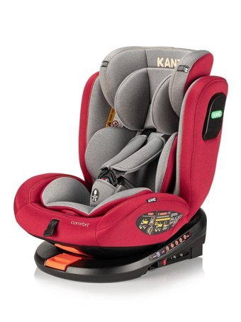 Kanz Comfort Isofix 360 Derece Dönen Yatabilen Yükseklik Ayarlı Sürüş Yönü Oto Koltuğu Kırmızı