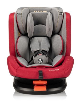 Kanz Comfort Isofix 360 Derece Dönen Yatabilen Yükseklik Ayarlı Sürüş Yönü Oto Koltuğu Kırmızı