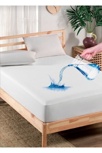 Alez Dünyası Fithed Polyester Lastikli Sıvı Geçirmez 200x200 cm Çift Kişilik Alez