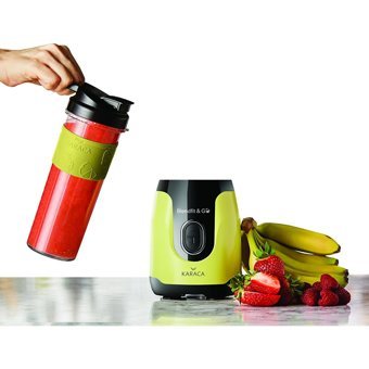 Karaca Blendfit Go 600 ml Plastik Hazneli Buz Kırıcılı 4 Bıçaklı Kişisel Tekli Mini Smoothie Blender Yeşil