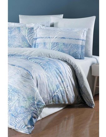 Varol Laura Home Luce Bambu 160x220 cm Lastikli Tek Kişilik Nevresim Takımı Mavi