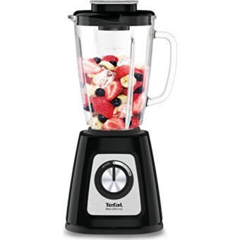 Tefal Blendforce 1750 ml Plastik Hazneli Buz Kırıcılı 4 Bıçaklı Tekli Sürahili Blender Siyah