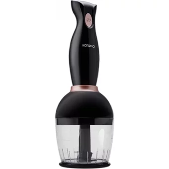 Karaca Pro- 750 ml Plastik Hazneli Turbolu 3'lü Blender Seti Siyah
