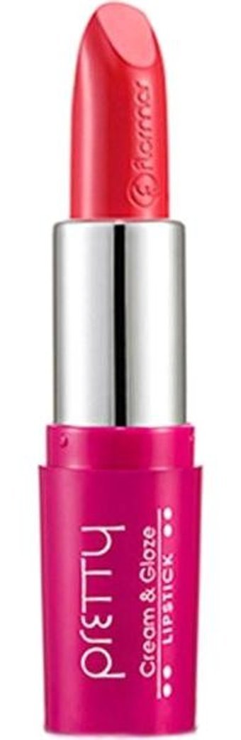 Flormar Pretty Cream & Glaze P328 Kırmızı Parlak Krem Lipstick Ruj
