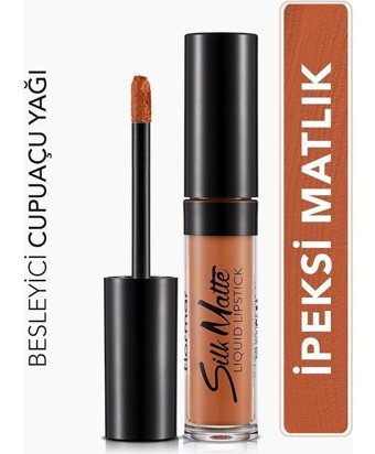 Flormar Silk Matte 12 Terracotta Mat Likit Fırçalı Ruj
