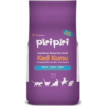 Eczacıbaşı Pisipisi Bebek Pudrası Kokulu Topaklanan İnce Taneli Bentonit Kedi Kumu 10 kg