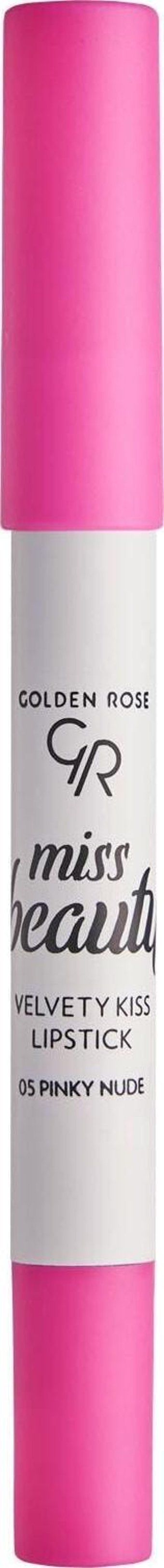 Golden Rose Miss Beauty Velvety Kiss 5 Pinky Nude Mat Krem Kalem Ruj