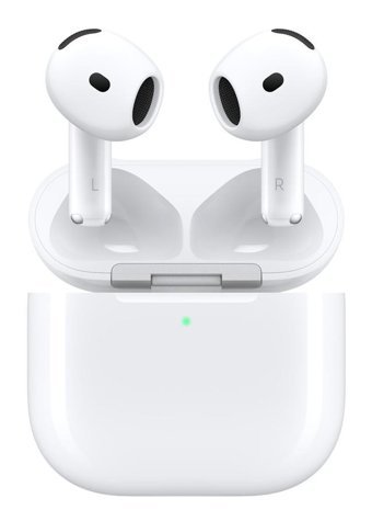 AirPods 4 Su Geçirmez 6 Mikrofonlu 5.3 Silikonsuz Kablosuz Kulak İçi Bluetooth Kulaklık Beyaz