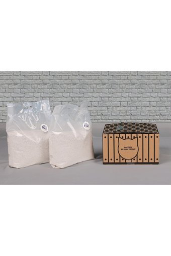 2 Pati Topaklanan İnce Taneli Aktif Karbonlu Bentonit Kedi Kumu 15 kg