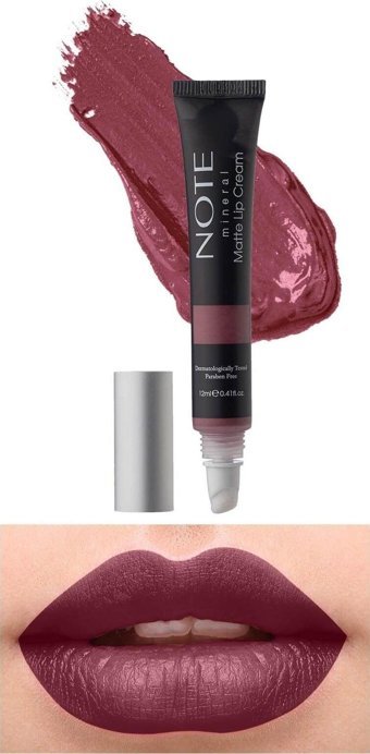 Note Mineral Matte Lip Cream 3 Rose Sorbet Pembe Mat Likit Tüp Ruj