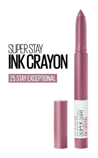 Maybelline New York Super Stay Ink Crayon 25 Stay Excep Mat Krem Kalem Ruj