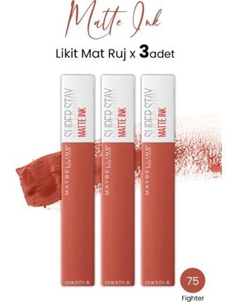 Maybelline New York Super Stay 70 Amazonian Mat Likit Fırçalı Ruj