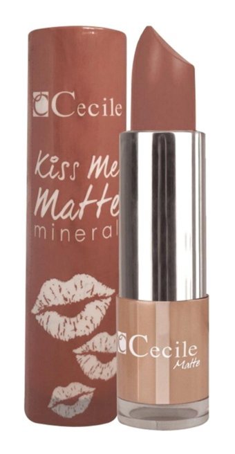 Cecile Kiss Me 306 Mat Krem Lipstick Ruj