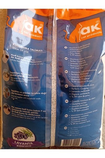 Ak Lavanta Kokulu Topaklanan İnce Taneli Bentonit Kedi Kumu 5 lt