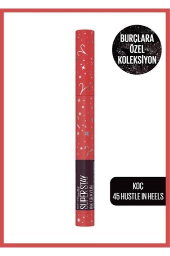 Maybelline New York Super Stay Ink Crayon 45 Hustle In Heels Mat Krem Kalem Ruj