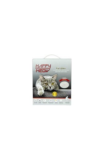 Happy Meow Lavanta Kokulu Topaklanan İnce Taneli Bentonit Kedi Kumu 6 lt