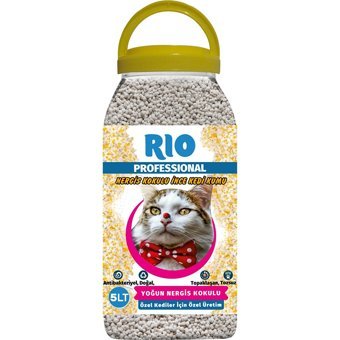 Rio Nergis Kokulu Topaklanan İnce Taneli Bentonit Kedi Kumu 5 lt