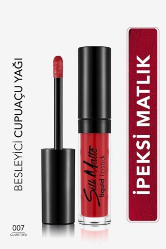 Flormar Silk Matte 7 Claret Red Mat Likit Fırçalı Ruj