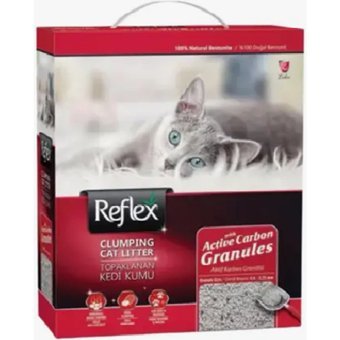 Reflex Kokusuz Topaklanan İnce Taneli Aktif Karbonlu Bentonit Kedi Kumu 10 lt