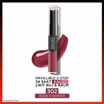 L’Oréal Paris Infaillible 2 Step 302 Rose Kalıcı Mat Likit Fırçalı Ruj