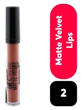 Cecile Matte Velvet 2 Velvet Mat Likit Fırçalı Ruj