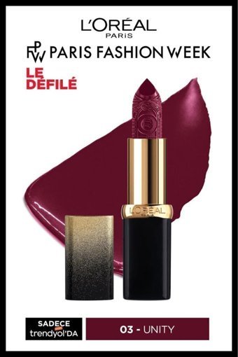 L’Oréal Paris Color Riche Paris Fashion Week Özel Serisi 3 Unity Krem Lipstick Ruj