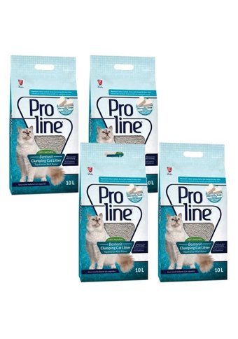 Proline Marsilya Sabunu Kokulu Topaklanan İnce Taneli Bentonit Kedi Kumu 4x10 lt