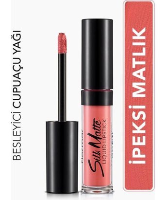 Flormar Silk Matte 13 Sıcak Pembe Mat Likit Fırçalı Ruj