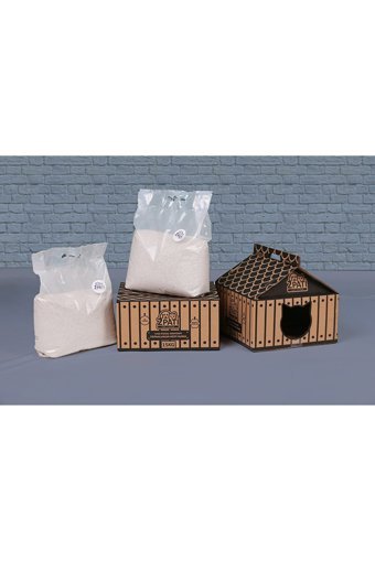 2 Pati Marsilya Sabunu Kokulu Topaklanan İnce Taneli Bentonit Kedi Kumu 15 kg