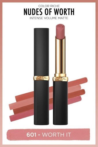 L’Oréal Paris Colors Of Worth Intense Volume 601 Intense Nude Mat Krem Lipstick Ruj