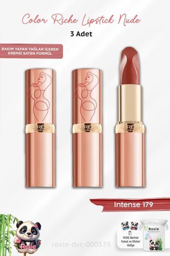 L’Oréal Paris Color Riche 179 Intense Nude Mat Krem Lipstick Ruj
