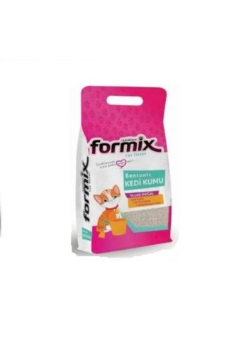 Formix Bebek Pudrası Kokulu Topaklanan İnce Taneli Bentonit Kedi Kumu 10 lt