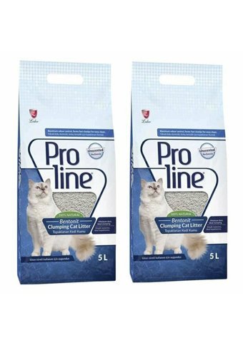 Proline Kokusuz Topaklanan İnce Taneli Bentonit Kedi Kumu 2x5 lt