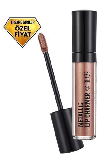 Flormar Metallic Lip Charmer Glaze 3 Sparkling Parlak Likit Fırçalı Ruj