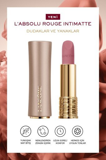 Lancome L'Absolu Rouge Intımatte Blushing Nudes 320 Hush Hush Mat Krem Lipstick Ruj