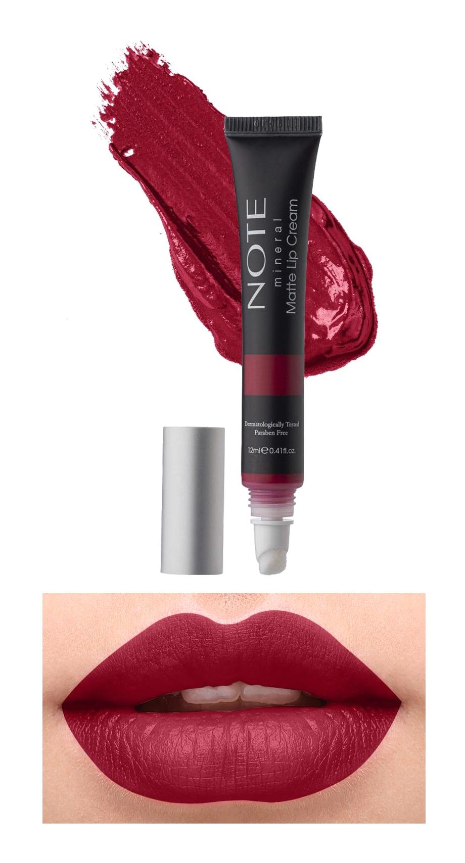 Note Matte Lip Cream 6 Go Red Mat Likit Tüp Ruj