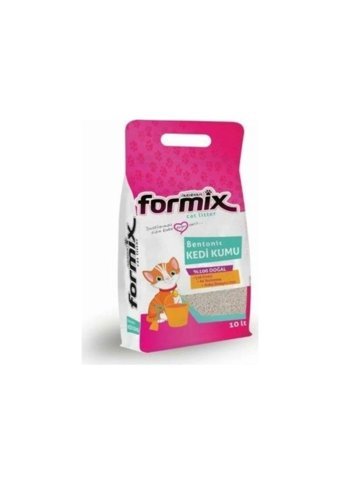 Formix Kokusuz Topaklanan İnce Taneli Bentonit Kedi Kumu 10 lt