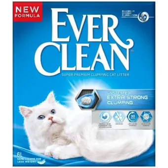 Ever Clean Extra Strong Clumping Kokusuz Topaklanan İnce Taneli Aktif Karbonlu Bentonit Kedi Kumu 2x10 lt
