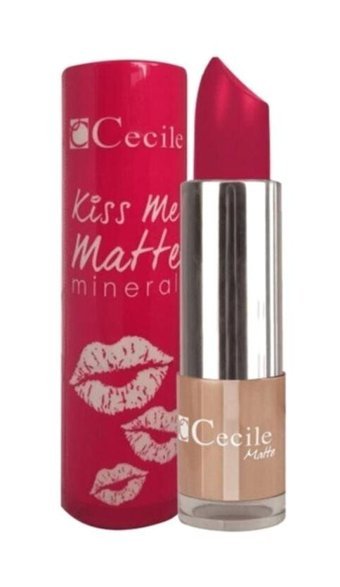 Cecile Kiss Me 308 Mat Krem Lipstick Ruj