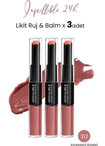 L’Oréal Paris Infaillible 24H 312 Likit Fırçalı Ruj