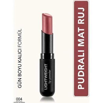 Flormar Lightweight Lip Powder 4 Super Woman Mat Krem Lipstick Ruj