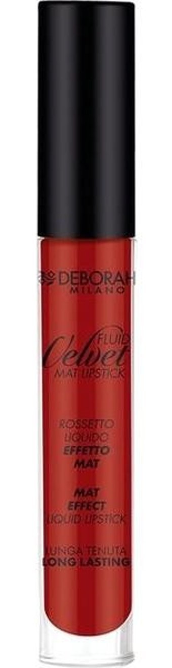 Deborah Fluid 14 Bordo Mat Likit Fırçalı Ruj