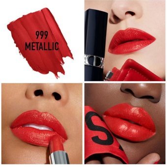 Dior Rouge 999 Metallic Parlak Krem Lipstick Ruj