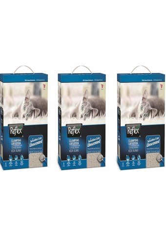 Reflex Sensitive Kokusuz Topaklanan İnce Taneli Aktif Karbonlu Bentonit Kedi Kumu 18 lt